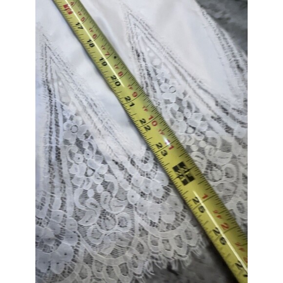 Vintage ALICE MALOOF Cream Slip Lace Under Skirt ~ Size Small Stunning Frilly - Picture 6 of 8